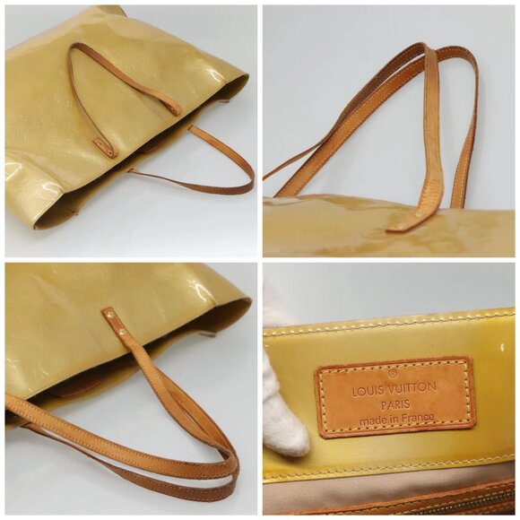LOUIS VUITTON Monogram Vernis Reade GM Tote Bag Beige M91140 LV Auth 131138 - Picture 16 of 16
